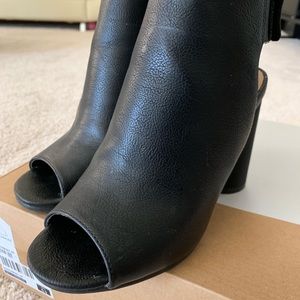 Open Heel Open Toe Booties